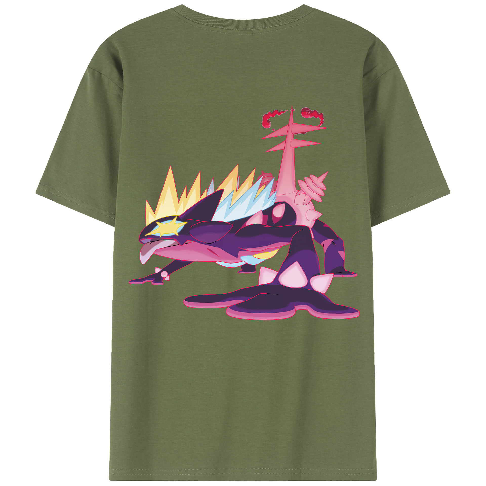 （画像用） ポケットモンスター Pokémon 綿100％半袖Tシャツ（背面プリント）
